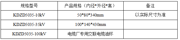 交联电缆油杯终端